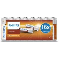 Philips longlife aa batterij, 16st. - thumbnail