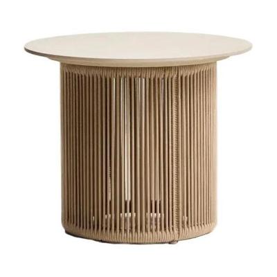 Kave Home Orosei bijzettafel Ø55 cm Ecru