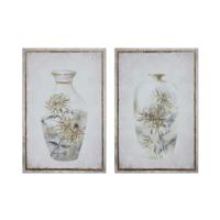 Schilderij DKD Home Decor Vaas (50 x 1,8 x 70 cm) (2 Stuks) - thumbnail