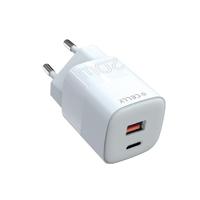 Celly Wall Charger 1 USB-A / 1 USB-C, 20W, wit - thumbnail