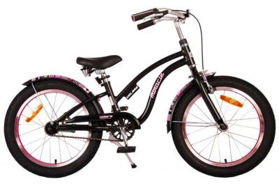 Volare miracle cruiser kinderfiets - meisjes - 18 inch - mat zwart - prime collection