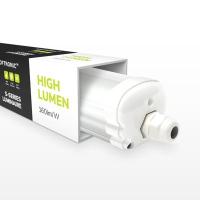 S-Series - LED TL armatuur 120cm - IP65 Waterdicht - 24 Watt 3840 Lumen (160lm/W) - 4000K neutraal wit - Koppelbaar - IK07 - Tri-Proof plafondverlichting