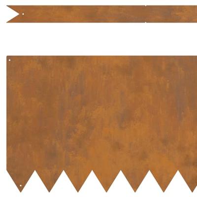 Tuinrand 50 pcs Bruin 100 x 0.05 x 20 cm Cortenstaal