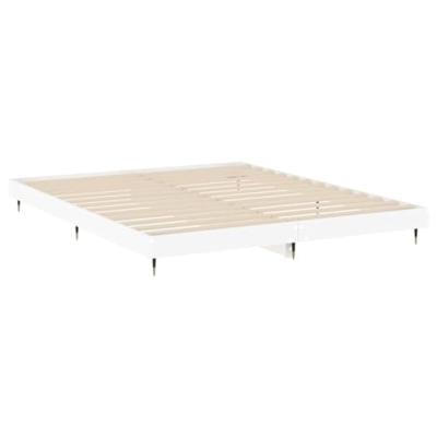 Bedframe LED massief hout wit 120x200 cm - thumbnail