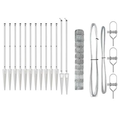 Weidehekwerk Zilver 50 x 1 m Gegalvaniseerd staal