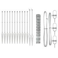 Weidehekwerk Zilver 25 x 1 m Gegalvaniseerd staal - thumbnail