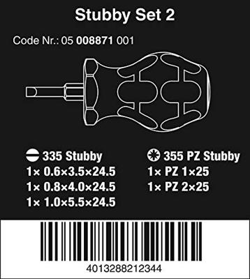Wera Stubby | set 2 | Schroevendraaierset | 5-delig - 05008871001 - thumbnail
