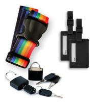 4-Travel Kofferaccessoireset Classic - Bagageriem, Bagagelabels & Slotjes - thumbnail