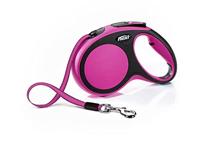 flexi New Comfort M riem 5 m roze voor honden tot 25 kg - thumbnail