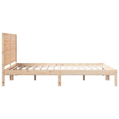 Bedframe extra lang zonder matras massief hout 100x210 cm