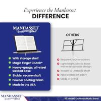Manhasset 5001 Orchestral Stand lessenaar zwart - thumbnail