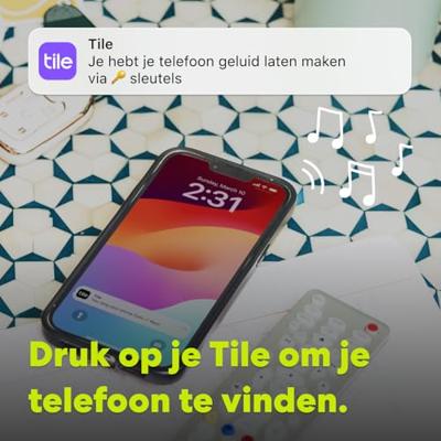 Tile by Life360 Pro (2024) – Krachtige Bluetooth-tracker, sleutelfinder en itemfinder voor sleutels, tassen en meer. Zowel iOS- als Android-compatibel. Telefoonfinder. 4-pack (zwart/wit)