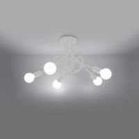 Witte loft Kroonluchter SUPEL 5 - thumbnail
