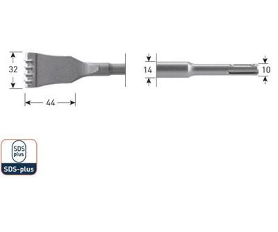 Rotec SDS+ HM-Tandbeitel 32x125mm - 2150030 - 215.0030