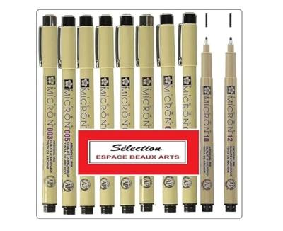 Sakura pigma micron etui 3 fineliners zwart | 6 stuks