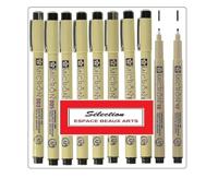 Sakura pigma micron etui 3 fineliners zwart | 6 stuks - thumbnail