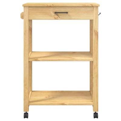 Keukentrolley MONZA 60x40x88,5 cm massief grenenhout