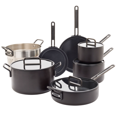 GreenPan™ Stanley Tucci™ Ceramic Nonstick 11-Piece Cookware Set, Milano Black