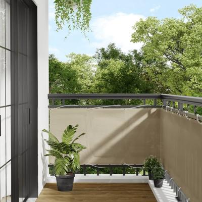VidaXL Balkonscherm 75x700 cm 100% oxford polyester beige VidaXL Balkonscherm 75x700 cm 100% oxford polyester beige