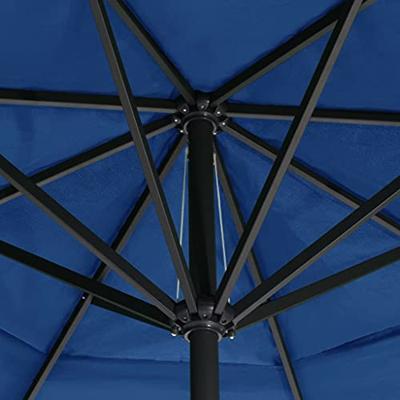 VidaXL Parasol met aluminium paal 500 cm azuurblauw