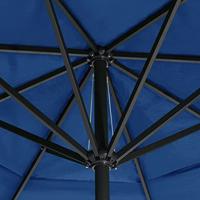 VidaXL Parasol met aluminium paal 500 cm azuurblauw - thumbnail