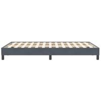 Bedframe zonder matras 120x210 cm fluweel donkergrijs - thumbnail