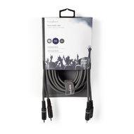 Nedis Stereo-Audiokabel | 2x RCA Male | 2x RCA Male | 5 m | 1 stuks - COTH24200GY50 COTH24200GY50