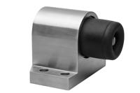 DX Deurstopper Robusto vloermodel met geveerde stootbuffer - RVS - thumbnail