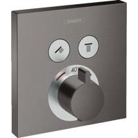 Hansgrohe Thermostaat Afbouwdeel ShowerSelect Voor 2 Functies Geborsteld Zwart Chroom - thumbnail