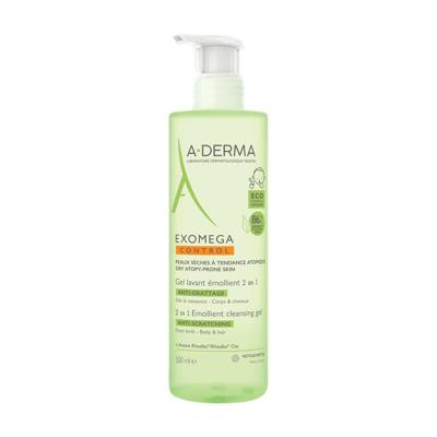 A-Derma Exomega Control 2 in 1 Reinigingsgel 500ml A-Derma Exomega Control 2 in 1 Reinigingsgel 500ml