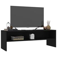 Tv-meubel 120x40x40 cm bewerkt hout zwart - thumbnail