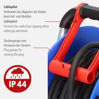 Brennenstuhl Kabelhaspel 20 mtr | IP44 | 5G2.5 | 400V | Voor de bouw | 1237990 - 1237990 - thumbnail