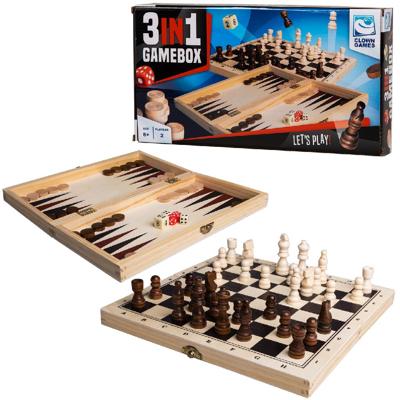 Clown Games 3in1 spellendoos hout