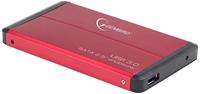 Gembird EE2-U3S-2-R HDD Enclosure 2,5 inch rood opbergdoos - opbergdozen (2,5 inch, SATA, 3.0 (3,1 Gen 1), HDD-behuizing, rood, aluminium) - thumbnail