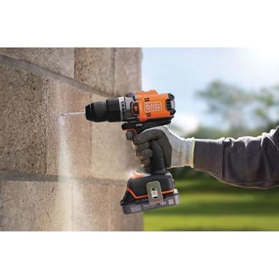 Black & Decker Accu-klopboor/schroefmachine 2 snelheden Brushless, Zonder accu, Zonder lader, Incl. accessoires