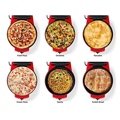 Nedis Pizzamaker en Grill | 30 cm | Regelbare temperatuur | 1800 W | 1 stuks - FCPM100FRD FCPM100FRD