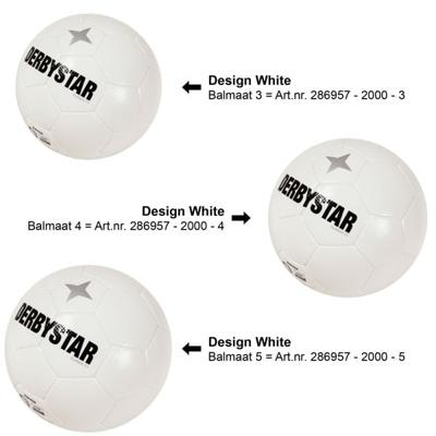 Derbystar Classic TT II Voetbal Wit Zwart Zilver