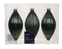 Olijf glas d6h13 cm rosemarijn 3st kerst Decoris - Decoris - thumbnail