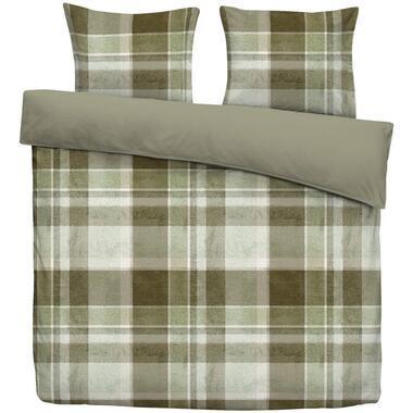 Dekbedovertrek Leuven - groen - 200x200/220 cm - Leen Bakker
