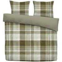 Dekbedovertrek Leuven - groen - 200x200/220 cm - Leen Bakker - thumbnail