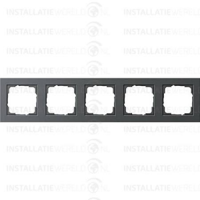 Gira E2 afdekraam 5-voudig antraciet - thumbnail