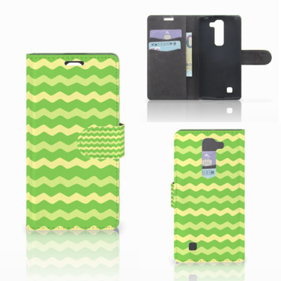 LG Magna | G4C Telefoon Hoesje Waves Green LG Magna | G4C Telefoon Hoesje Waves Green