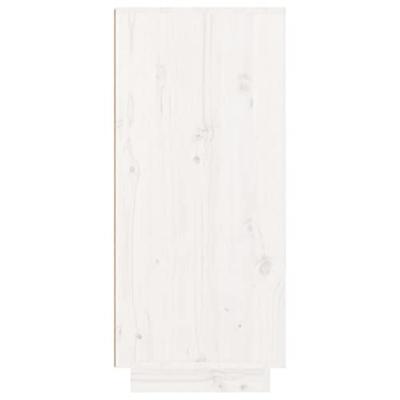VidaXL Schoenenkast 60x35x80 cm massief grenenhout wit
