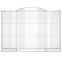 Schanskorven 9 st gewelfd 300x50x200/220 cm ijzer - thumbnail