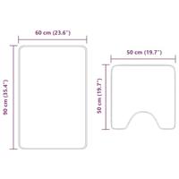Badmat 2 pcs Paars 50 x 50 cm Polypropyleen - thumbnail