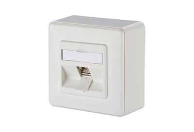 Metz Connect 130B12D10002-E Netwerkdoos Opbouw (op muur) CAT 6A 1 poort Zuiver wit Metz Connect 130B12D10002-E Netwerkdoos Opbouw (op muur) CAT 6A 1 poort Zuiver wit