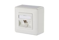 Metz Connect 130B12D10002-E Netwerkdoos Opbouw (op muur) CAT 6A 1 poort Zuiver wit - thumbnail