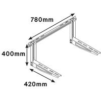 Fischer Airconditioning-bevestigingsset 400 mm Staal (verzinkt) 521761 1 stuk(s) - thumbnail