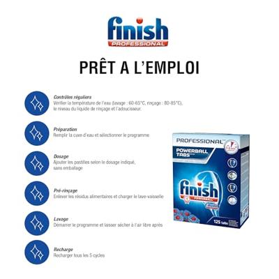 Finish Finish Vaatwastabletten Professional Powerball - 125 Tabletten Finish Finish Vaatwastabletten Professional Powerball - 125 Tabletten