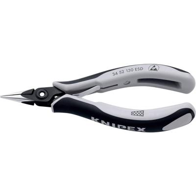 Knipex 34 52 130 ESD Platte rondbektang ESD Chroom-vanadium kogellagerstaal 130 mm